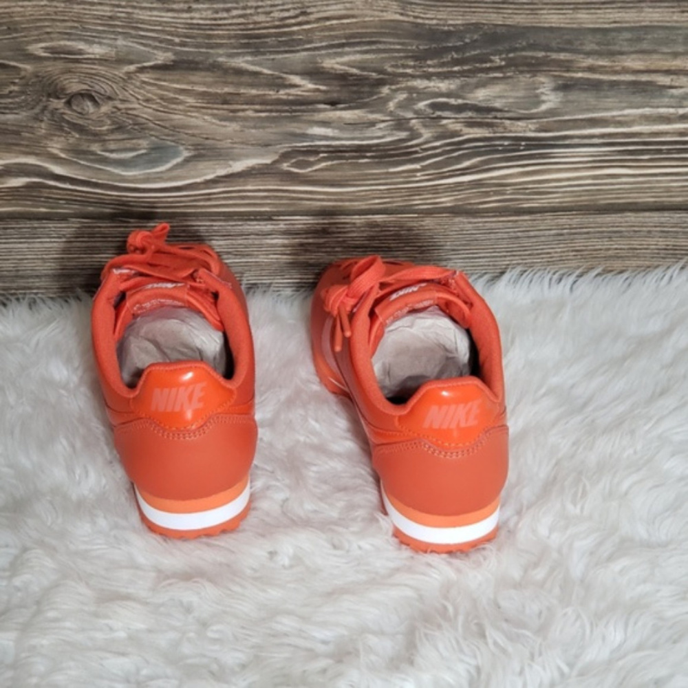 New Nike Classic Cortez PREM Orange Sneakers - Picture 3 of 7
